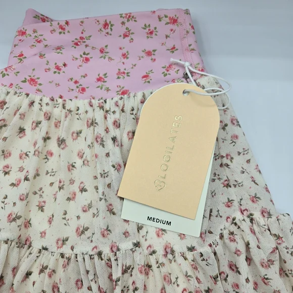 NWT Blogilates Ballerina Skort Pink Floral - Picture 11 of 13